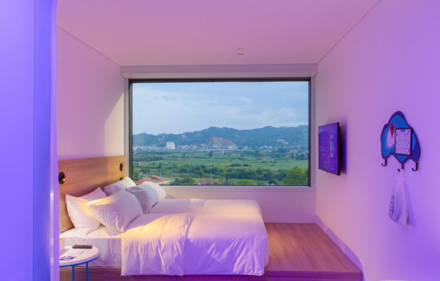 Deluxe 2 giường Hướng phố (Deluxe Twin City View)
